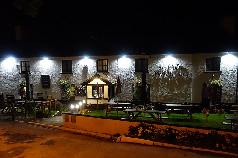Cefn Mably Arms at Night