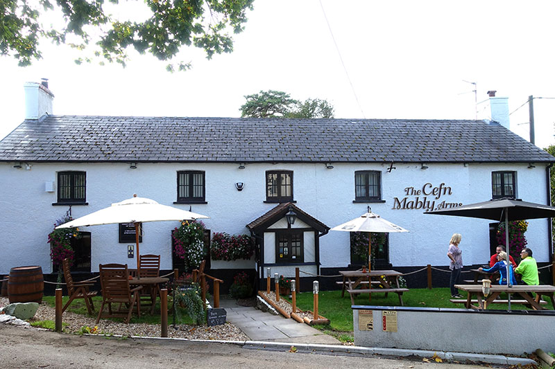 Cefn Mably Arms Front Garden