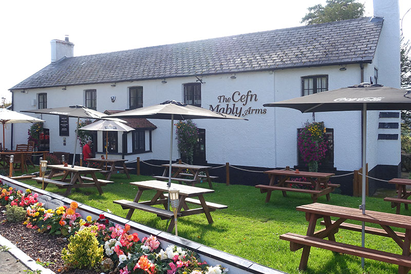 Cefn Mably Arms Front Garden